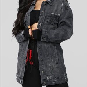 PacSun Charcoal Denim Jacket